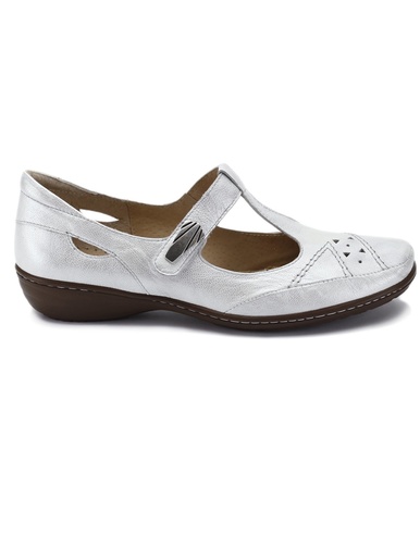 Salomés cuir avec bijou fantaisie