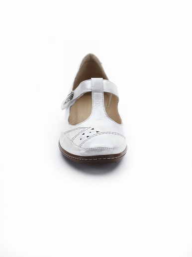 Salomés cuir avec bijou fantaisie