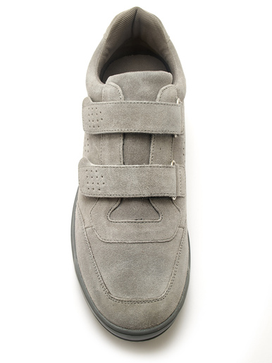 Chaussures cuir à scratch extra-larges