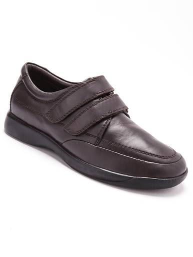 Derbies cuir à aérosemelle - Pédiconfort - Marron