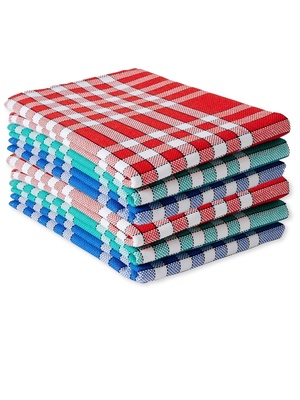 Lot de 6 serviettes de table carreaux