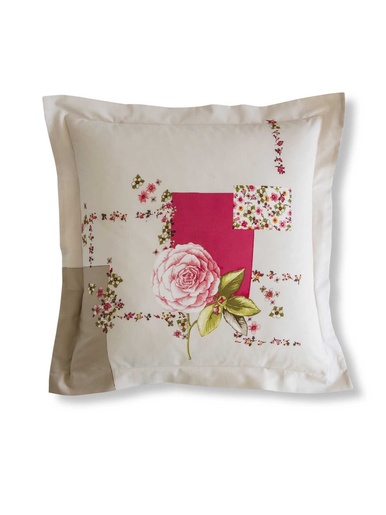 Taie d'oreiller fleuri rose - Becquet - Imprimé petites fleurs