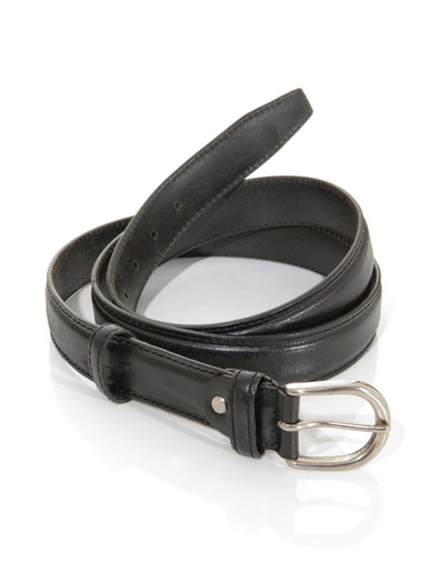 Ceinturon réglable cuir accessoire - Daxon - Noir