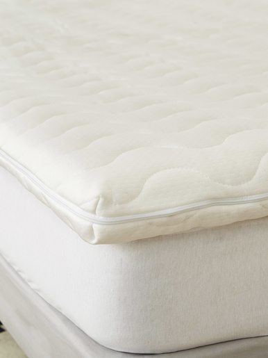 Surmatelas mémoire de forme épaiss 5cm - Carré d'azur - Blanc