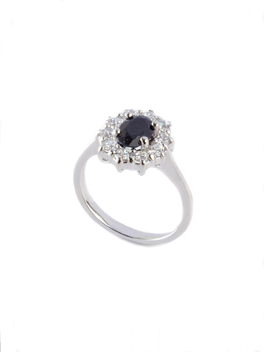 Bague saphir véritable argent - Daxon - Argent