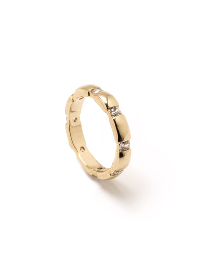 Alliance alternée et zirconias - Daxon - Plaqué or