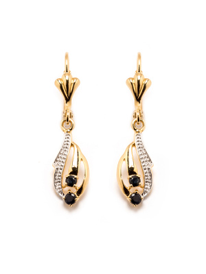 Boucles d'oreilles saphirs véritables