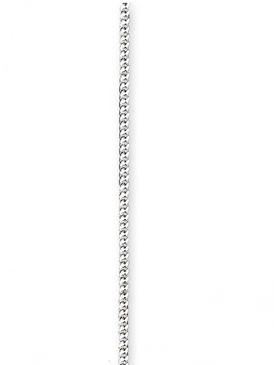 Chaîne maille gourmette argent