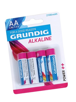 Lot de 4 piles alcalines AA/LR06