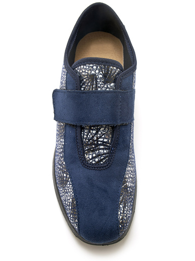 Derbies pieds sensibles Hallux - Pédiconfort - Imprimé bleu moyen