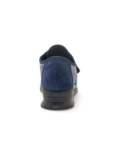 Derbies pieds sensibles Hallux - Pédiconfort - Imprimé bleu moyen