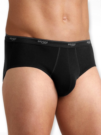 Slips Midi fermés lot de 3 - Sloggi - Noir