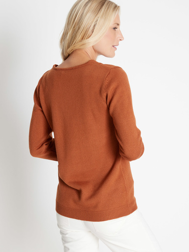 Pull encolure V manches longues - Daxon - 