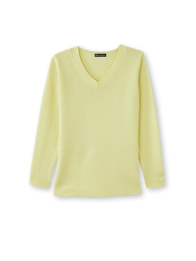 Pull encolure V manches longues