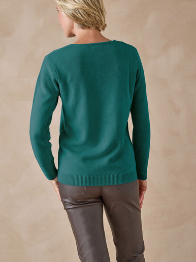 Pull encolure V manches longues