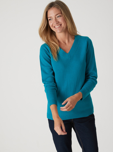Pull encolure V manches longues - Daxon -