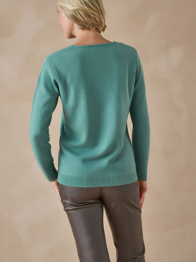 Pull encolure V manches longues