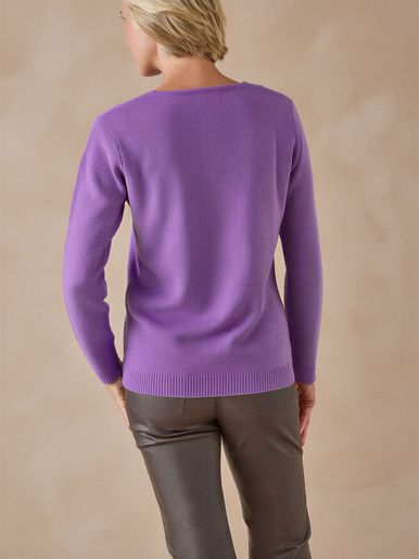 Pull encolure V manches longues