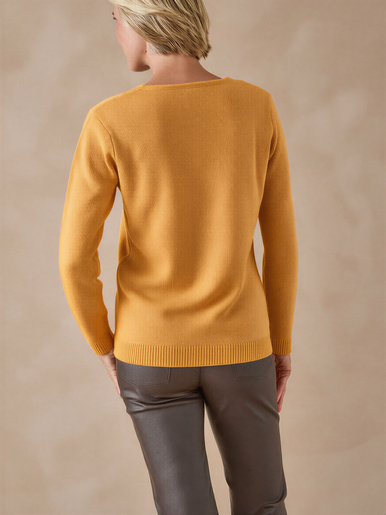 Pull encolure V manches longues