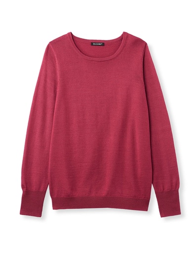 Pull encolure ronde 50% laine mérinos - Daxon - 