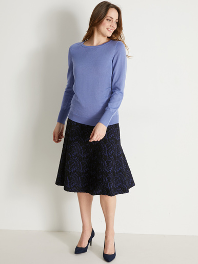 Pull encolure ronde 50% laine mérinos - Daxon - 