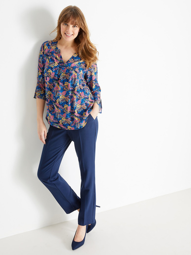 Pantalon entièrement élastiqué