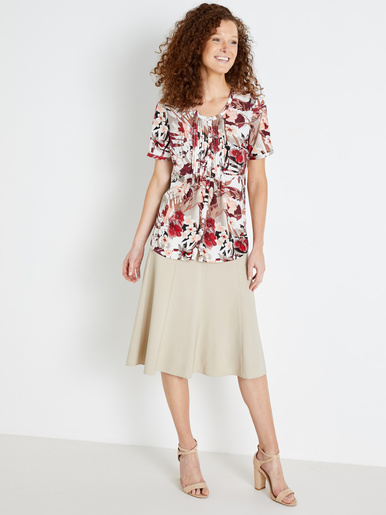 Blouse en microfibre manches courtes - Daxon - 
