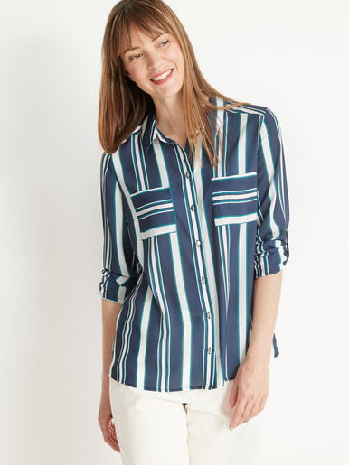 Chemisier fluide long. 65cm - Daxon -