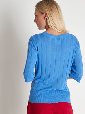 Jersey Pull Femme Doux Encolure Ronde Doux Court Cou Gris 89458