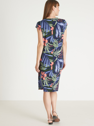 Robe en maille avec perles fantaisie