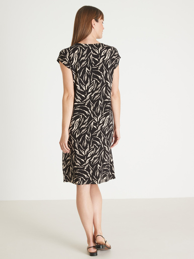 Robe en maille avec perles fantaisie