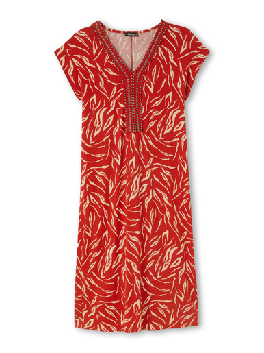 Robe en maille avec perles fantaisie - Daxon - 
