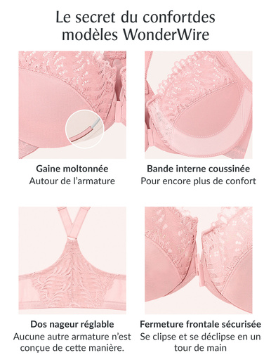 Soutien-gorge agrafé devant Wonderwire