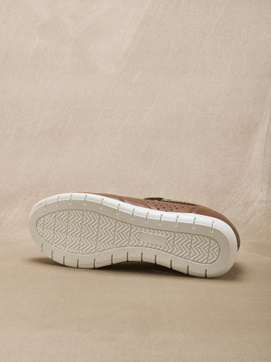 Baskets cuir à aérosemelle® amovible