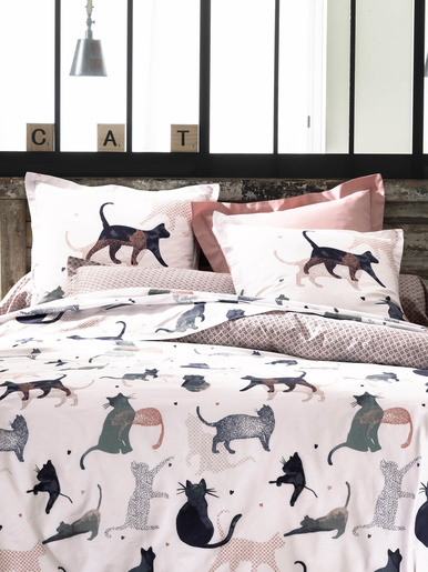 Taies d'oreiller et de traversin Chats