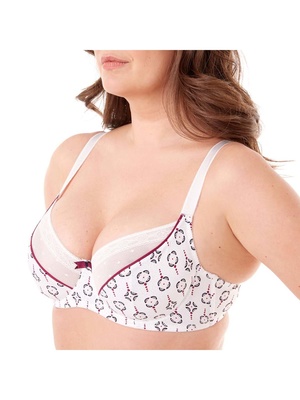 Soutien-gorge Lou 14252 - Coloris Mauve/or, Taille FR 90C (EU/DE 75C), Neuf Avec étiquettes