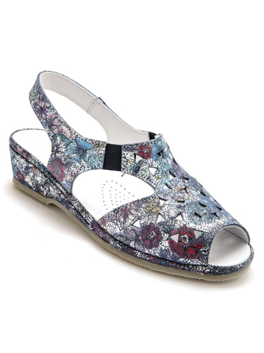 Sandales cuir, à aérosemelle®