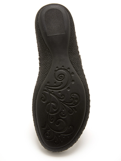 Mules cuir, ouverture totale