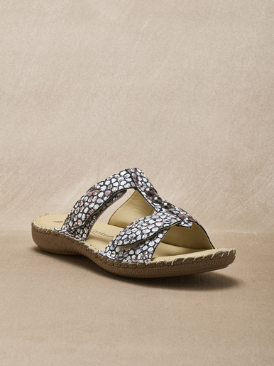 Mules cuir, ouverture totale - Pédiconfort - 