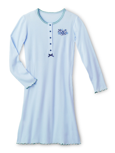 Chemise de nuit courte interlock