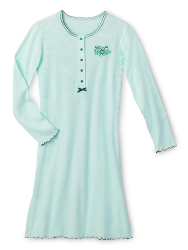 Chemise de nuit courte interlock