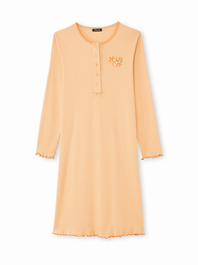 Chemise de nuit courte interlock