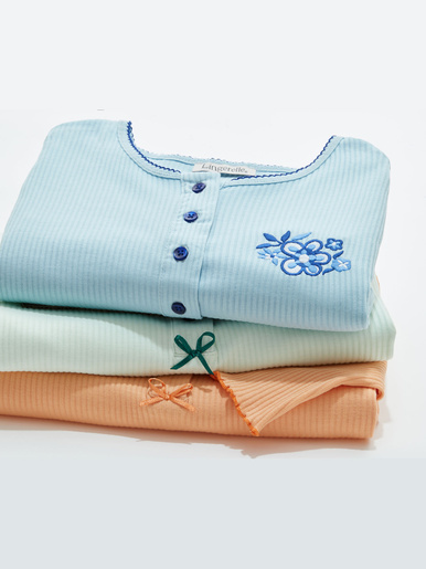 Chemise de nuit courte interlock