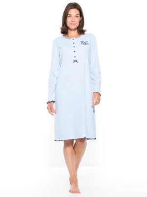 Chemise de nuit courte interlock