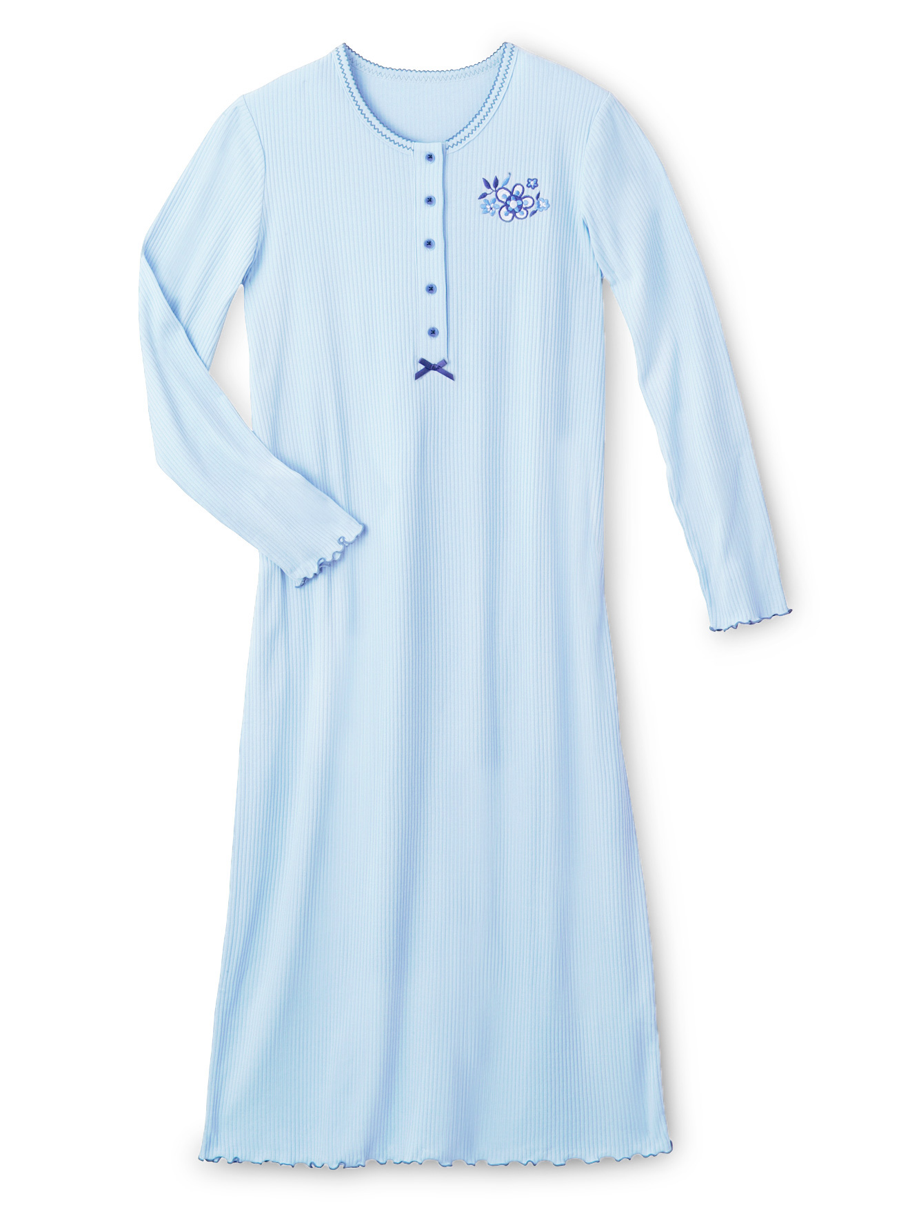 Chemise de nuit longue, interlock - Daxon - Femme | Daxon