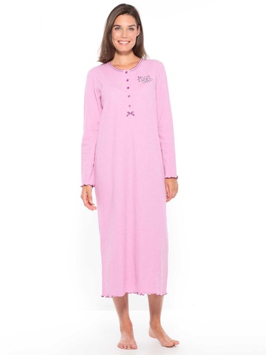 Chemise de nuit longue, interlock - Daxon -