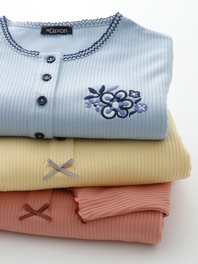 Chemise de nuit longue, interlock