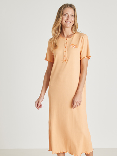 Chemise de nuit longue, interlock