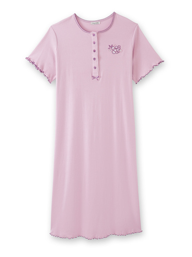Chemise de nuit longue, interlock - Daxon -