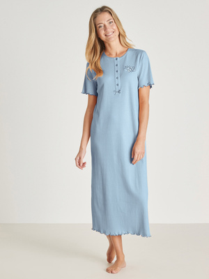 Chemise de nuit longue, interlock